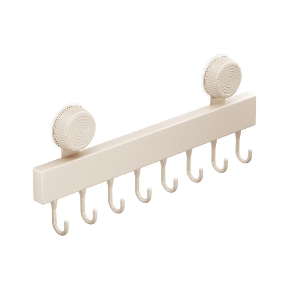Wall-mounted Suction Cup Hooks Detachable Clothes Hanger Multifunctional Bathroom Rack  Household