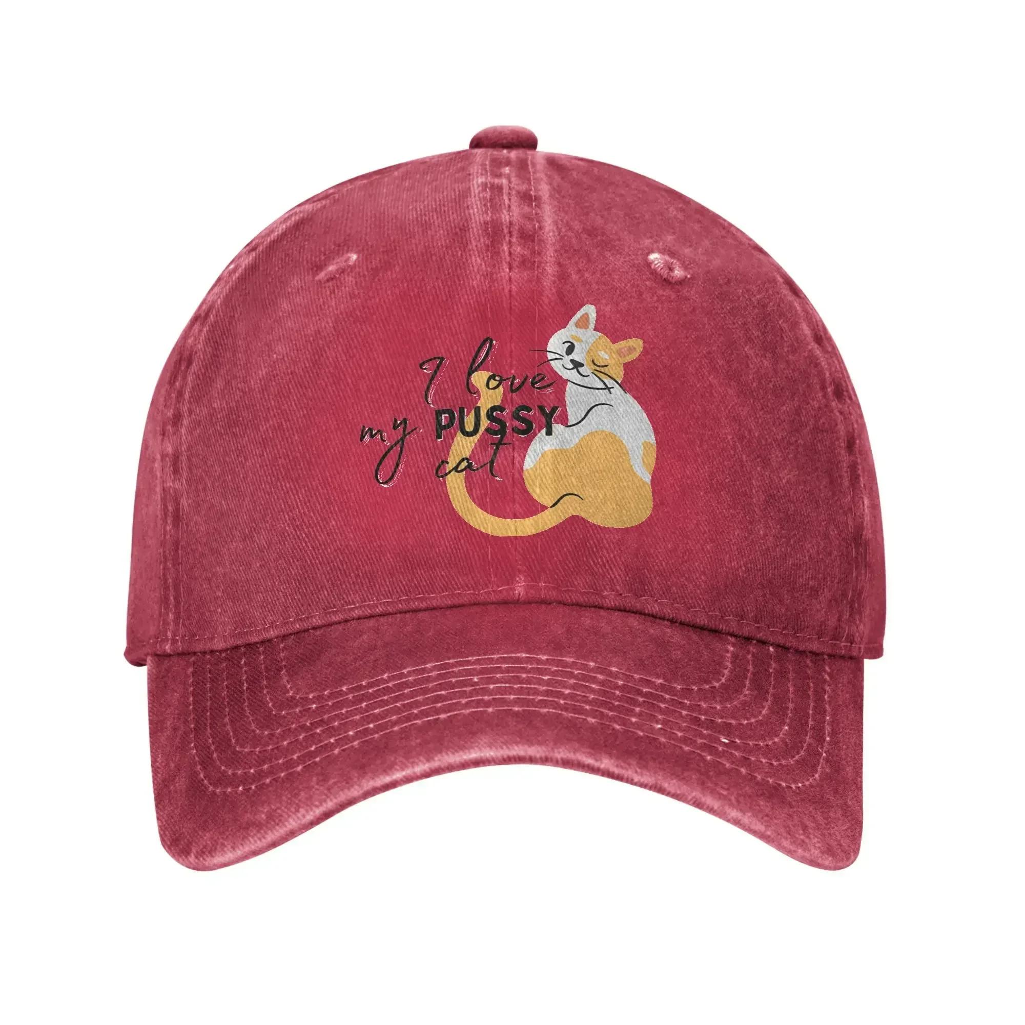 Certified Cat Lover Casual Baseball Cap For Women Unisex Summer PUSSY Cat Outdoor Sports Hats Streetwear Sunscreen Baseball Caps One Size