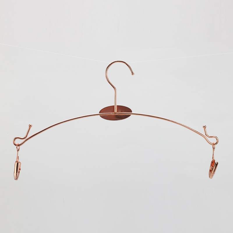 Metal Plated Inner Hanger Bra Clips Portable Bathrooms Cloth Hanger Socks Panty Racks Home Drying Clothes Hanger With Clips