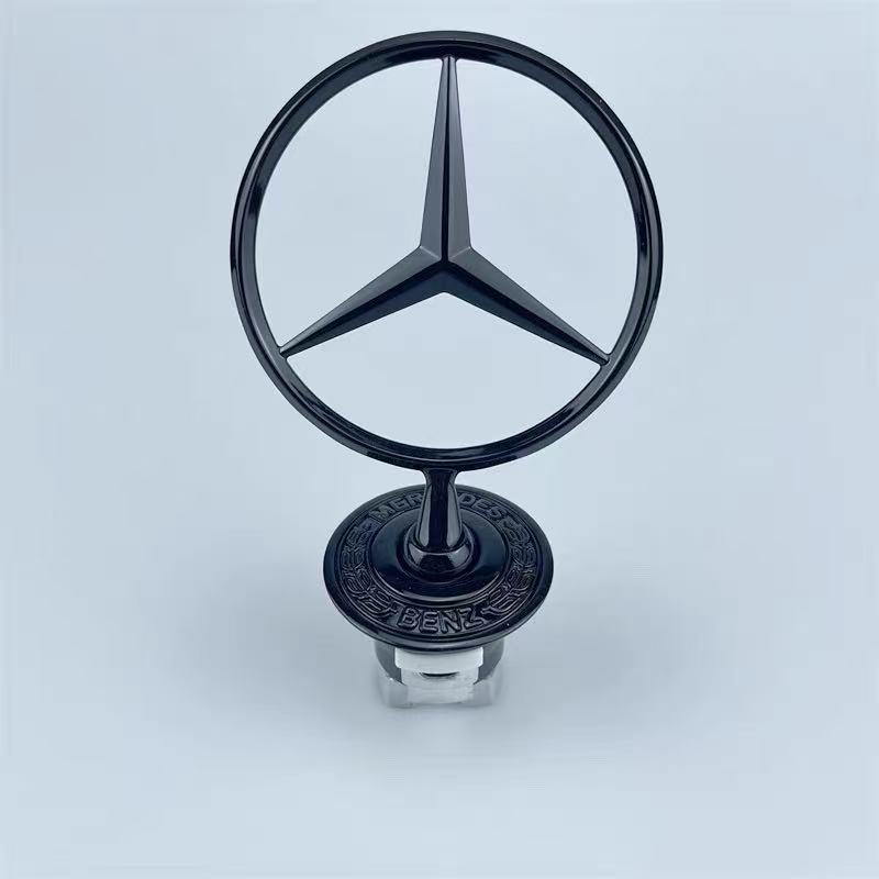 AABIE1 1PC 44MM Car Front Hood Modification Accessories Badge for Mercedes-Benz W211 W212 W213 W222 W210 W223 E200 E260 E300 S400