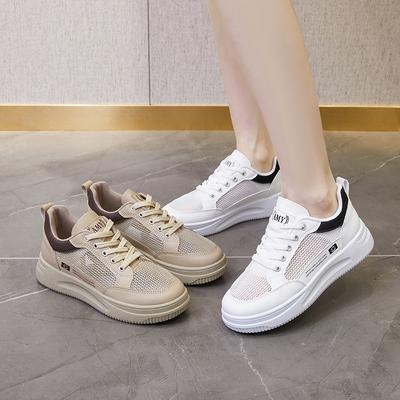 Pregnant Women's Sports Shoes Women's Sandals Summer Mesh Shoes Women's Breathable Mesh Hollow White Board Shoes Women