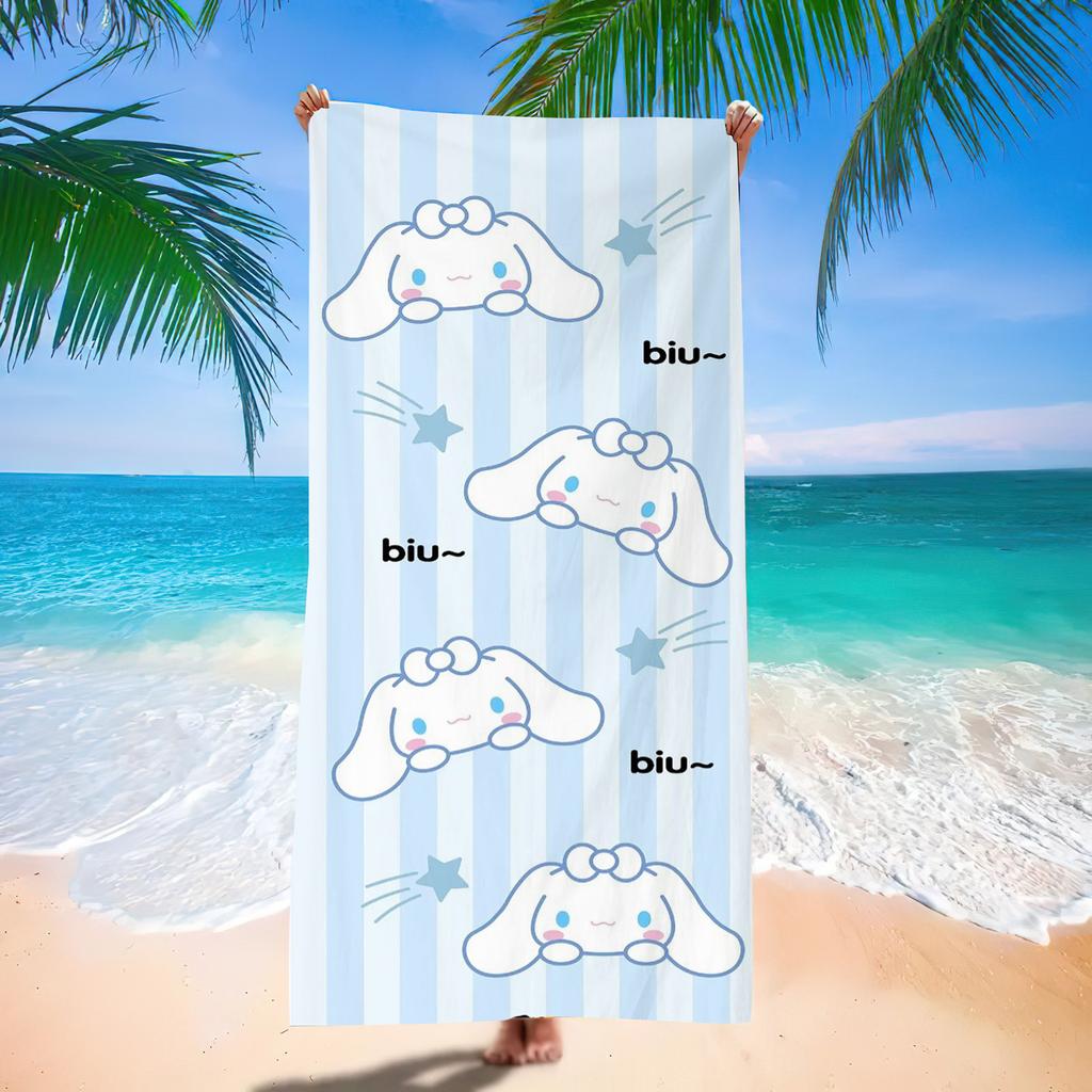 Popular Beach Towels Children'S Cartoon Quick-Drying Beach Towels Microfiber Digital Printing Bath Towels