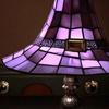 Yousheng Buntglas Hexenhut Lampe, USB-betriebenes Nachtlicht, Handgefertigte Harz-Buntglas Schreibtischlampe, Halloween Gothic Dekor für Schlafzimmer