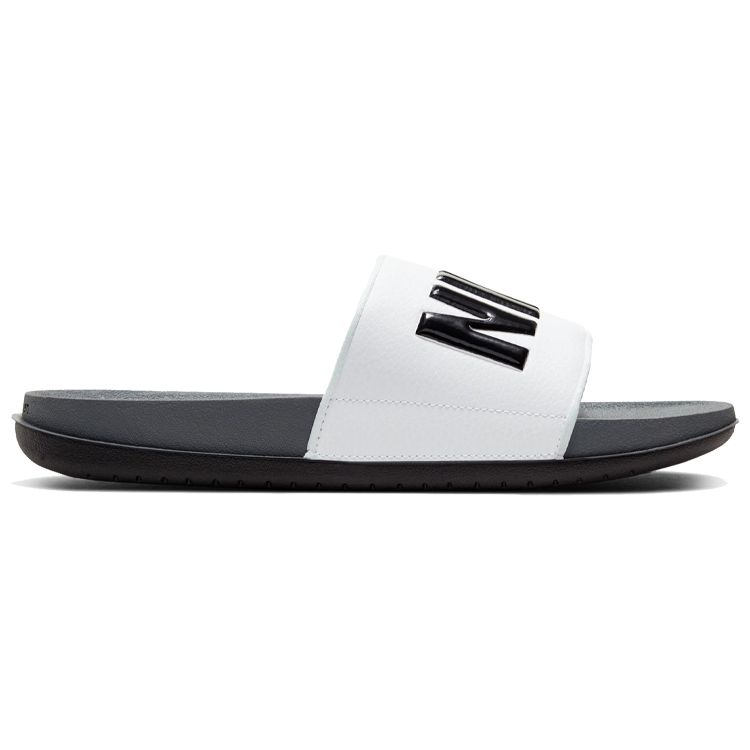 Nike Offcourt Slide Dunkelgrau Weiß Herren Sneaker Schwarz BQ4639-001