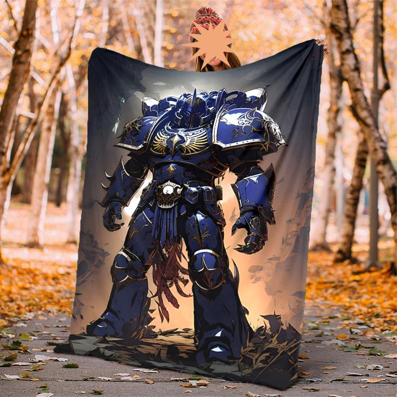 Warhammer Flannel Blanket Soft Warm All-Season Throw, Design for Camping, Car Travel, Hiking Sofa, Bed, Office Perfect Gift for Parties