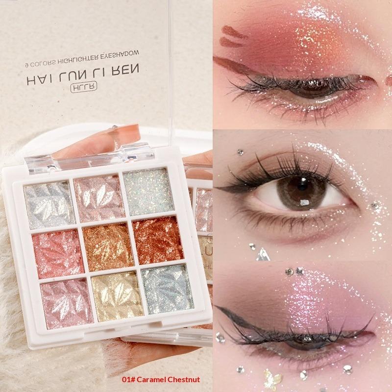 Children's Day Large Sequins Four-color Children's Eyeshadow Party Dance Stage Makeup Fine Sequins 4-color Eyeshadow Disc