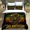 Bob Marley Lion Maple Leaf  Bedding Sets exquisite bed supplies set duvet cover comforter set bedding set luxury birthday gift02