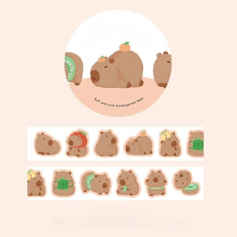 100pcs Soft and Cute Kindergarten Collage Tape Special Cartoon Animal Elements Hand  DIY Handbook Decoration Stickers