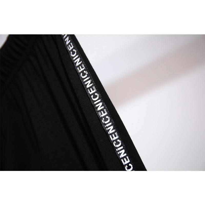 

Брюки женские большого размера с высокой талией для похудения, свободные, повседневные, черные, для бодибилдинга, маленькие ноги XXL