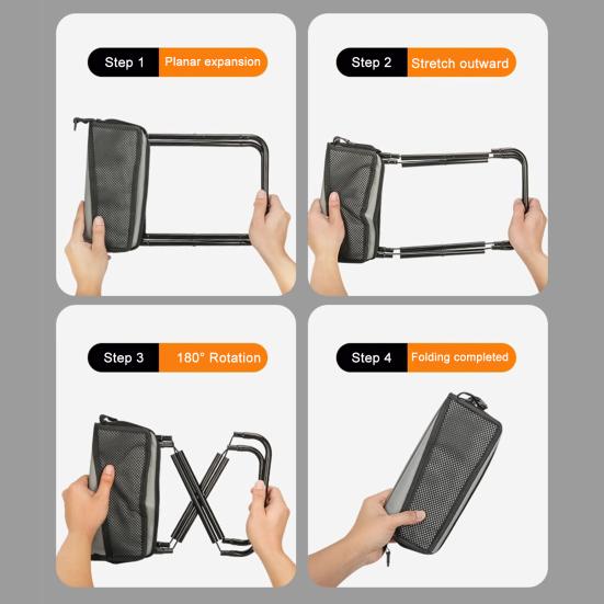 Mini skládací stolička s taškou na přenášení Přenosná Lehká Odolná Vodotěsná Venkovní Kempování Turistika Pláž Piknik Rybaření Skládací Židle Sedátko