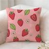 Strawberries Cute Food Pillow Case Pillowcase Doublesided Printed Sofa Cushion Bedroom Headboard Pillow