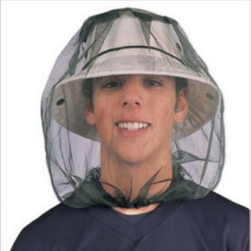 Breathable Mesh Mosquito Head Nets Lightweight Hat Net Cover Outdoor Camping Fishing Anti-mosquito Cover Insect-Proof Hat