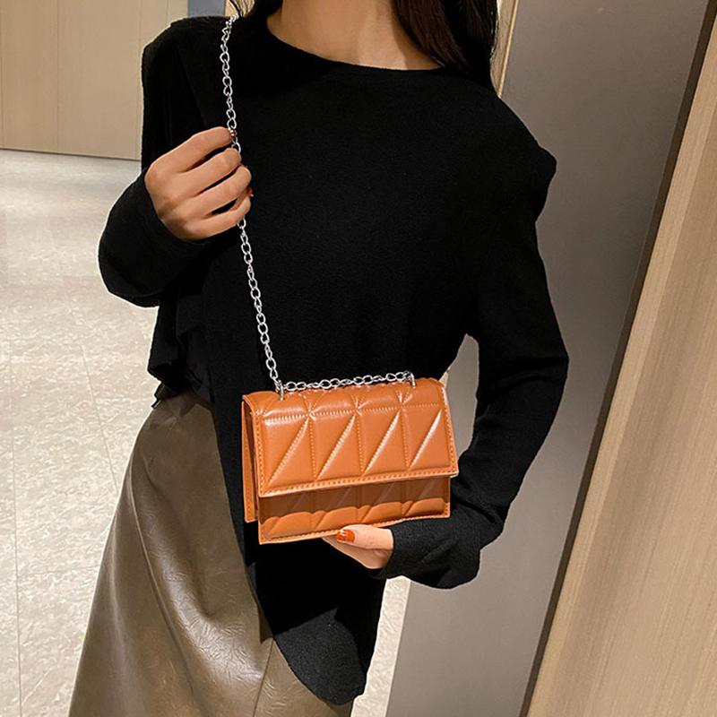Designer Fashion Women Shoulder Bag Ladies PU Leather Handle Handbags Chain Strap Crossbody Bags for Women