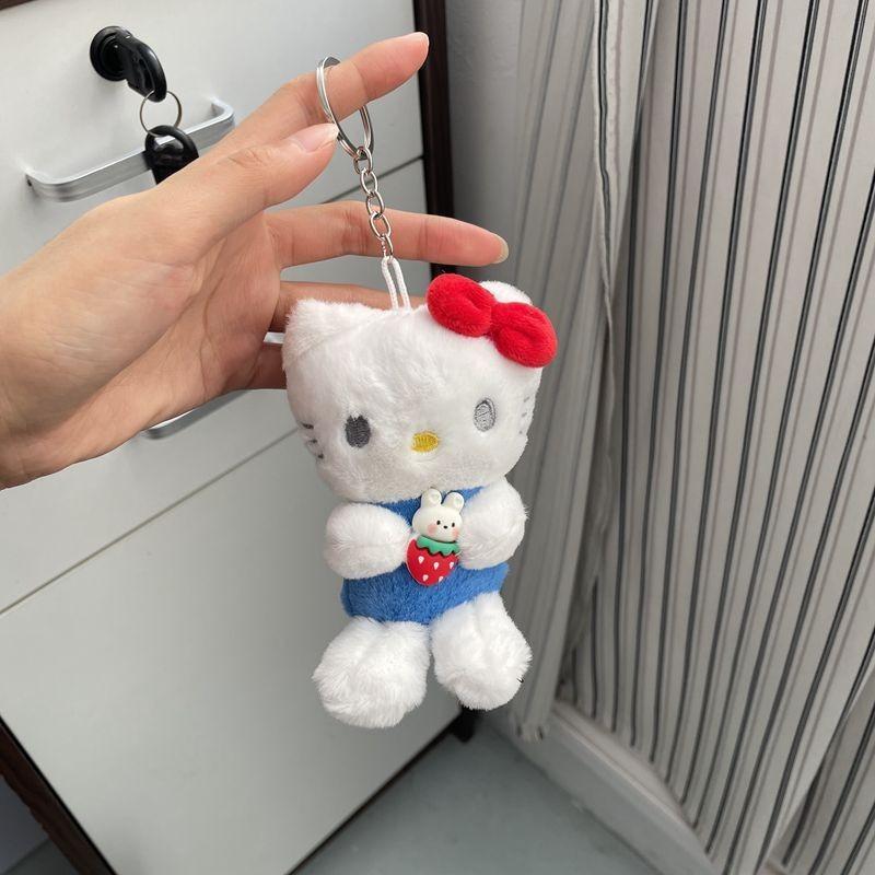 Hello Kitty Plush Keychain With Metal Clasp And Gift For Collectors