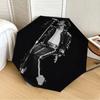 1pz Re del Pop Cantante Michael Jackson Ombrello Pieghevole Automatico, Design Pieghevole Portatile, Accessorio Casual da Esterno L1202003