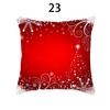 Merry Christmas Cushion Cover Xmas Pillowcase Happy New Year Navidad Santa Claus Red Pillow Cover Ornament Gifts Home Decor