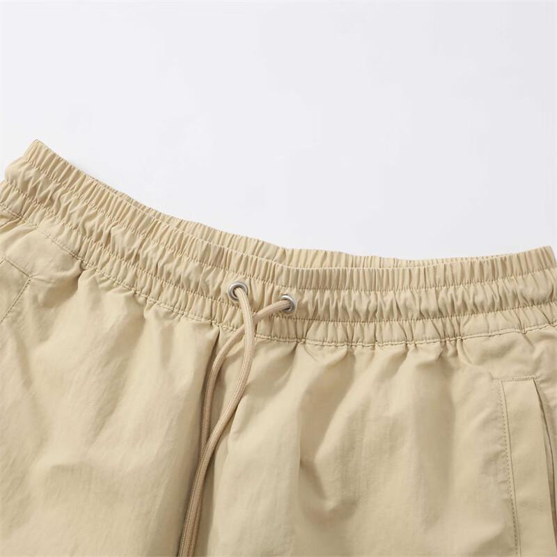 Puma Mid Rise Lace Up Letter Print Casual Shorts Men shorts Toasted-Almond 630941-83