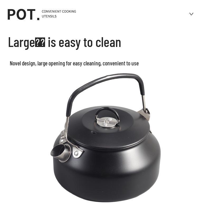 Portable Outdoor 304 Stainless Steel Camping Kettle and Coffee Pot