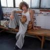 Amerikanische High Street Hip-Hop-Freizeithose, neue lockere, weite lange Hose