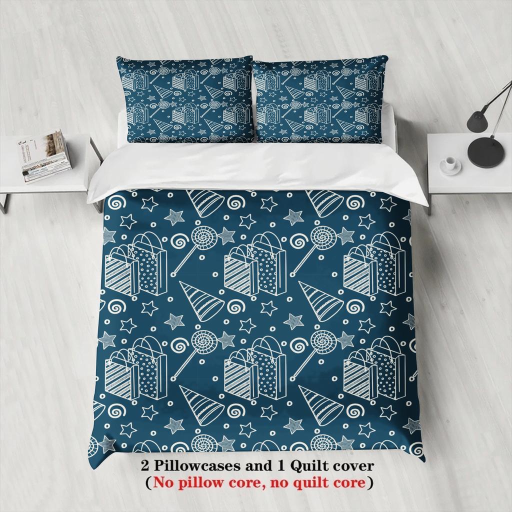Christmas Bedding Set Christmas Gift Duvet Cover Set Single Twin Queen King Size No Filling Christmas Gift For Home Decor