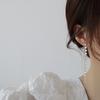 Korean Fashion Jewelry 14K Real Gold Plated Copper Inlaid AAA Zircon Earrings Luxury Long Shiny Wedding Prom Earrings