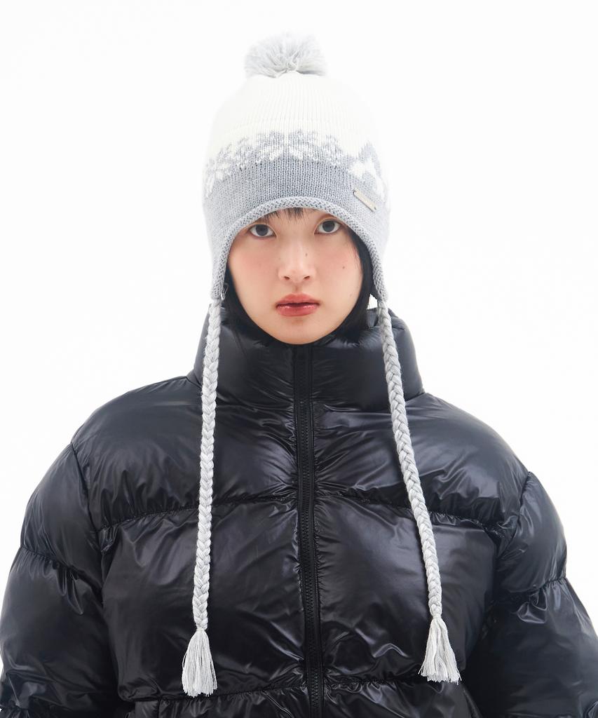 AMES-WORLDWIDE Earflap Beanie Ivory