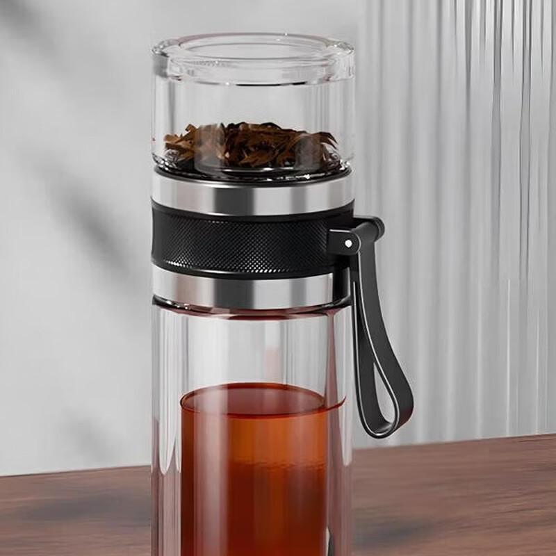 

FUGUANG Large Capacity Double-Layer Glass Office Cup