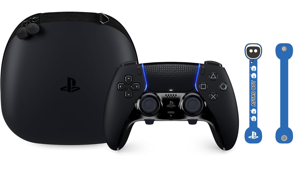 

DualSense Edge Wireless Controller Midnight Black Astro Bot Design with cord holder [Genuine Product] (CFI-ZCP1J01) чорний
