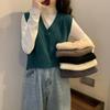 Knitted Waistcoat Autumn and Winter Korean Version of Sleeveless Sweater Vest Women's Outdoor All-match Vest