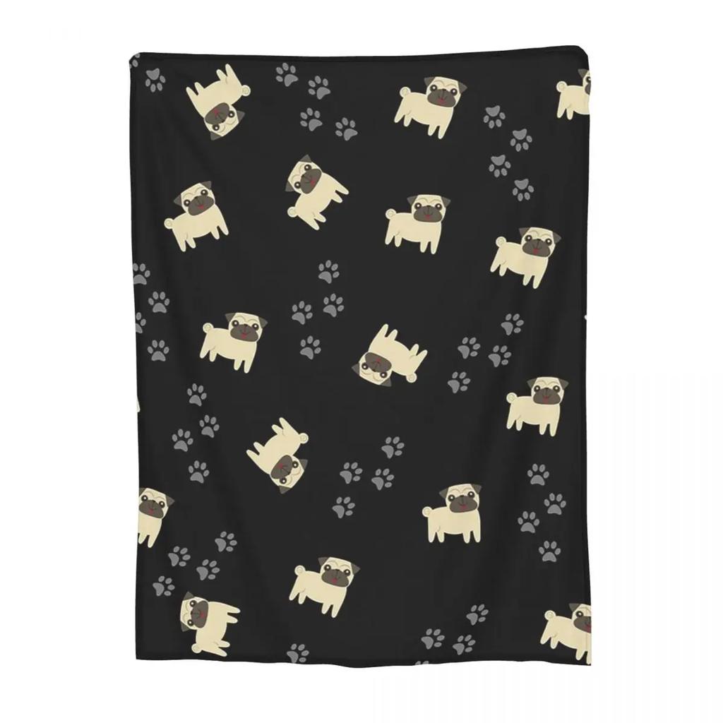 Hund Sherpa Süßer Mops Hund Tier Thema Decken Flanell Überwurfdecke Überwurfdecken für Schlafzimmer Outdoor Überwürfe Tagesdecke Steppdecke