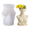 Flexible Silicone Lady Shape Planter Mold For Resin Art Concrete Cement Casting And Decorative Candle Container
