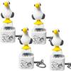 Seagull Mine Sound Button Keychain Rechargeable Fidget Clicker with Real Sound & LED Light Funny Interactive Desk Stress Relief Toy Gifts for Adults