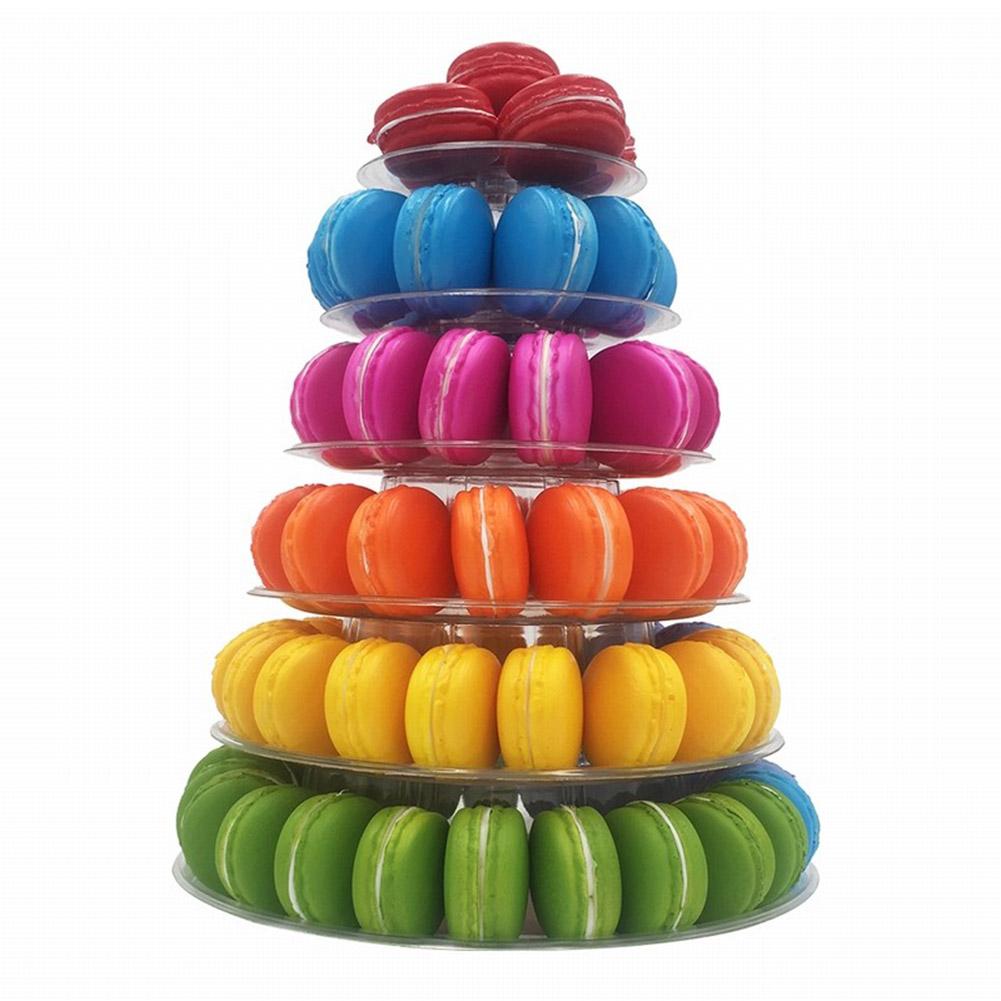 4/6 Tiers Wedding Party Dessert Stands Macaron Cupcakes Display Tray Racks Tabletop Fondant Cake Holder for Household