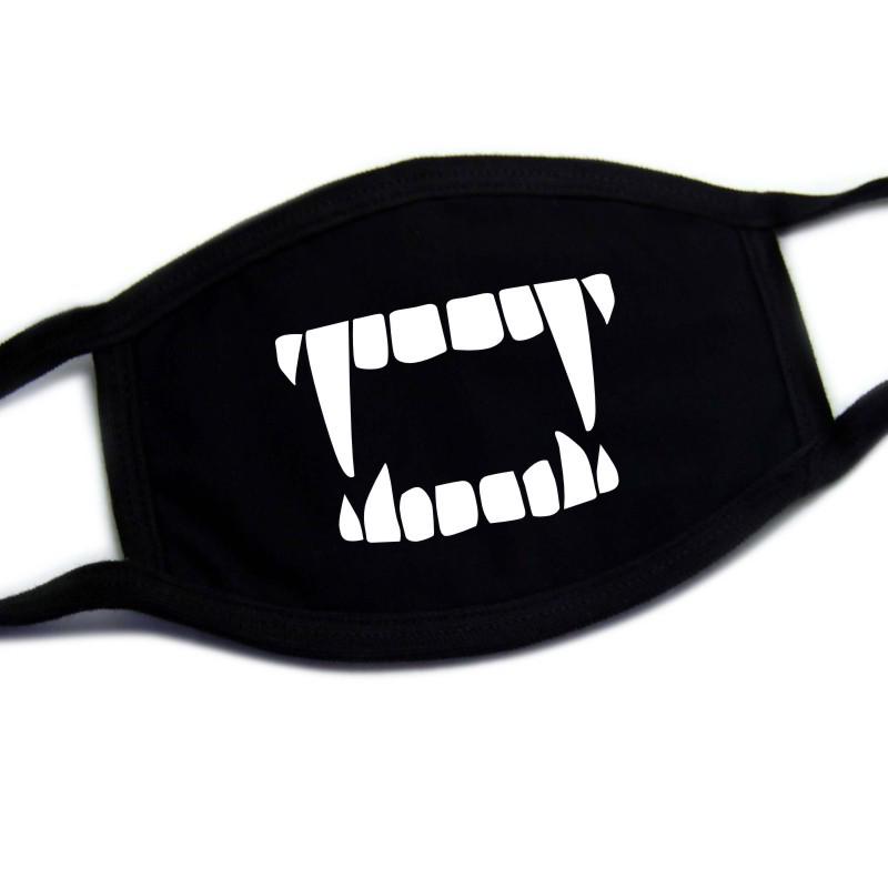 European-American Cute & Funny Halloween Printed Cotton Face Mask for Adults, Dustproof.