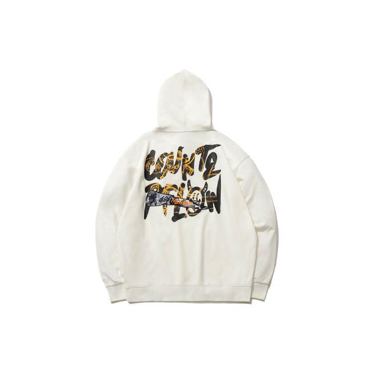 Li Ning CF Casual Sports Pullover Long Sleeve Hoodie Unisex Hoodies Off-White AWDR506-1