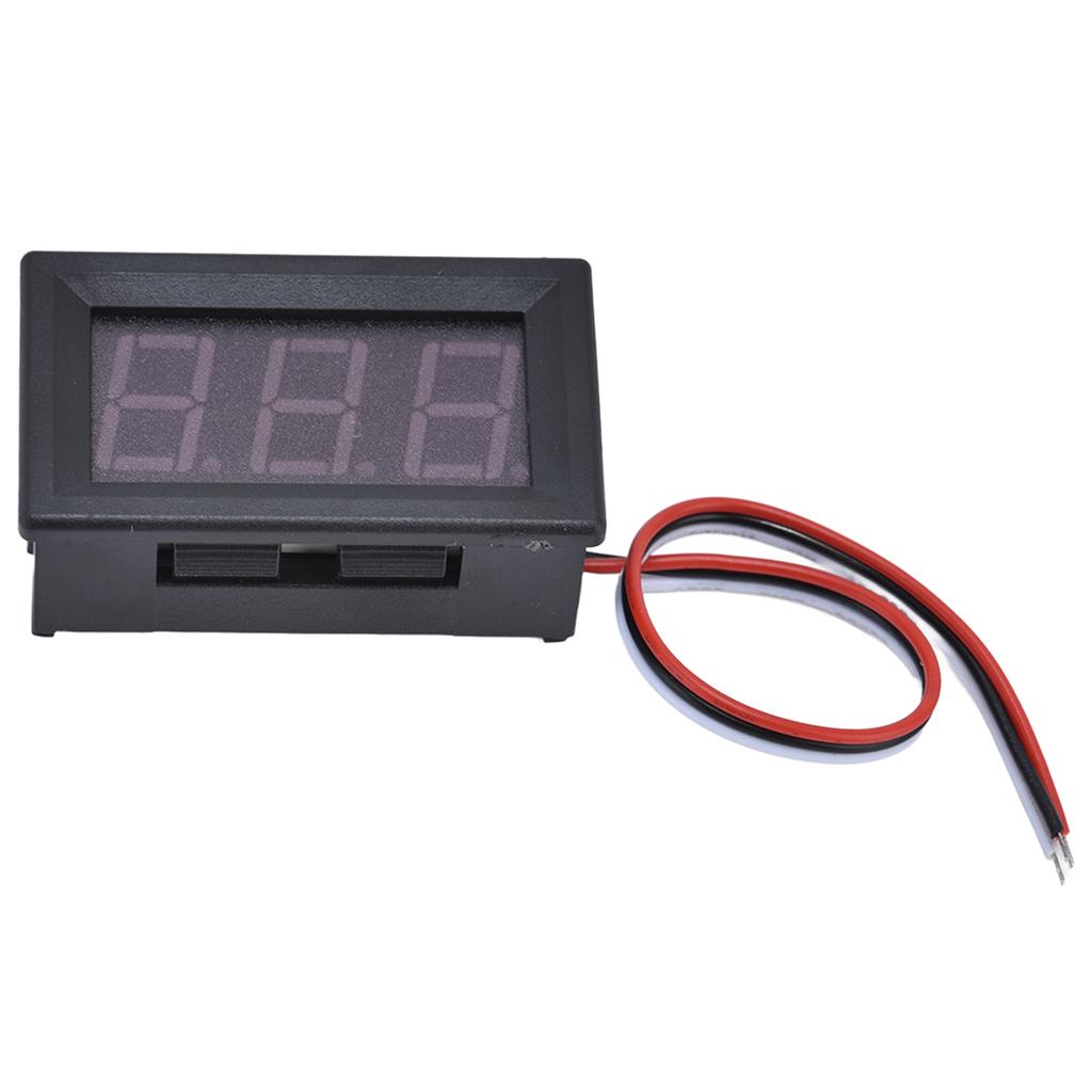 3 Wire DC Digital Display Voltmeter Display 0.56 Inch LED Digital External Display Module DC 099.9V(Blue Red )