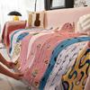 Chenille Sofa Cover Reversible Cactus Pattern All Season Stretchable Slipcover for L-Shaped 2 3 4 Seater Couch