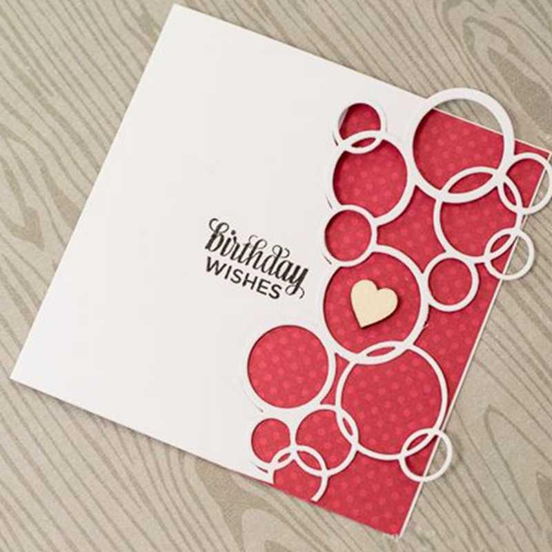 Metal Cutting Dies Stencils Bubble Circle for DIY Scrapbooking Photo Album Decorative Embossing