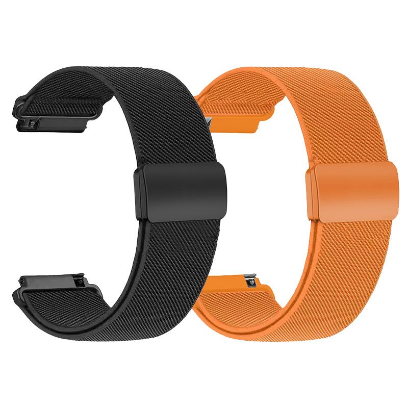 1-2PCS 20/22mm Magnetic strap for Samsung Galaxy Watch 7 6 5 4 40/44mm 6Classic 47mm Nylon Loop band for Huawei Watch GT5 Pro 4