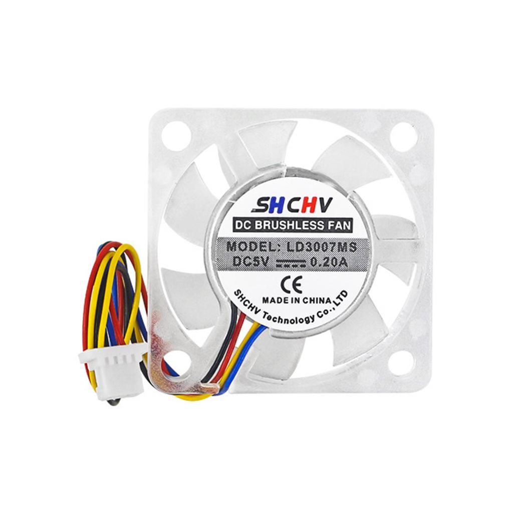 5V Cooling Fan 4pin Jst Terminal For RaspberryPi5 Official Cooling Radiator Fan 30x30mm Replacement Fixed Radiator