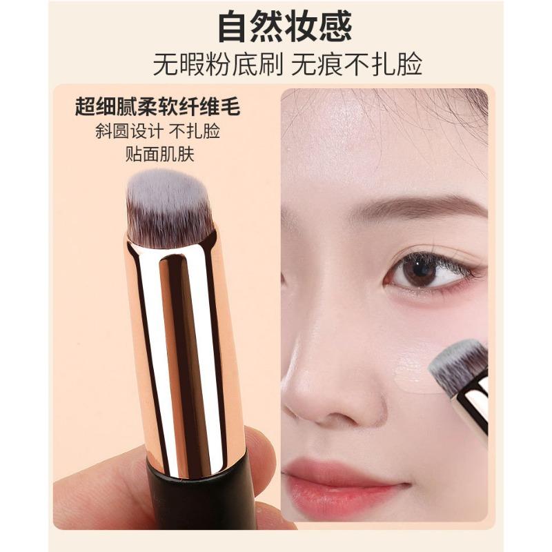 Double Head Silicone Lip Brush 2 In 1 Makeup Brush For Lipstick Concealer With Cap