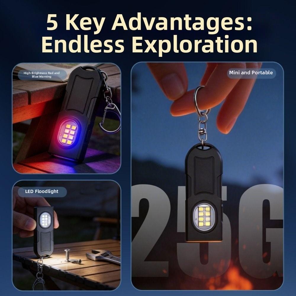 High Bright Mini Keychain Light Waterproof LED Torch Lamp LED Keychain Flashlight Outdoor