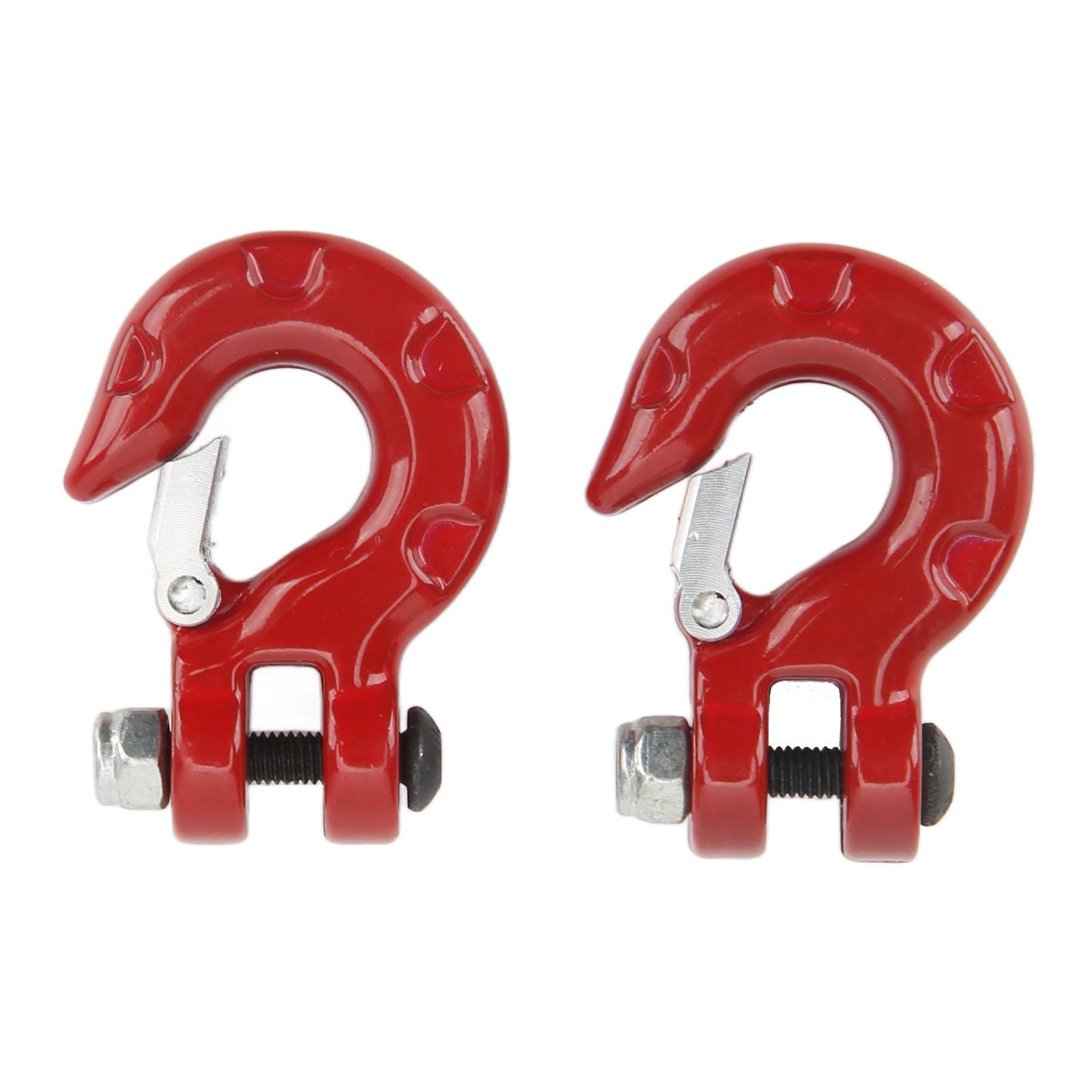 

2PCS RC Tow Hook RC Simulation Climbing Car Zinc Alloy Tow Hook for 1:10 Axial SCX10 for Traxxas D90 for Redcat