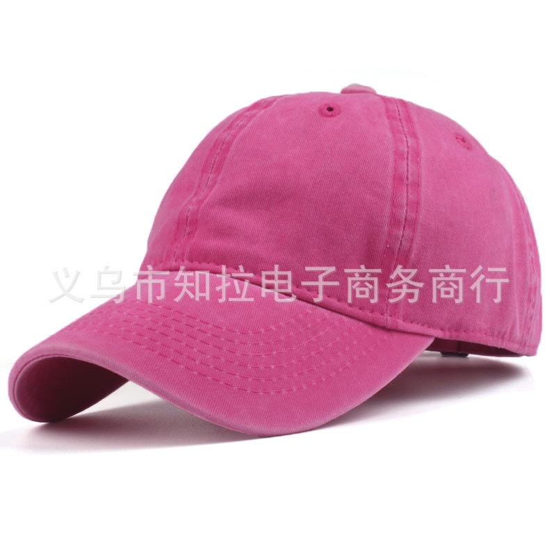 Solid Color Light Board Old Washed Baseball Cap Fashionable Couple Simple Cap Casual Hip Hop Hat