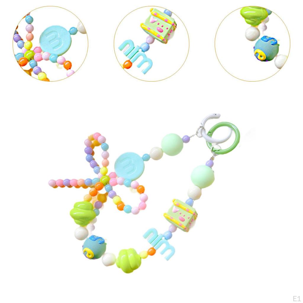 Beaded Keychain Beads Keyring for Party Tote Bag Anniversary