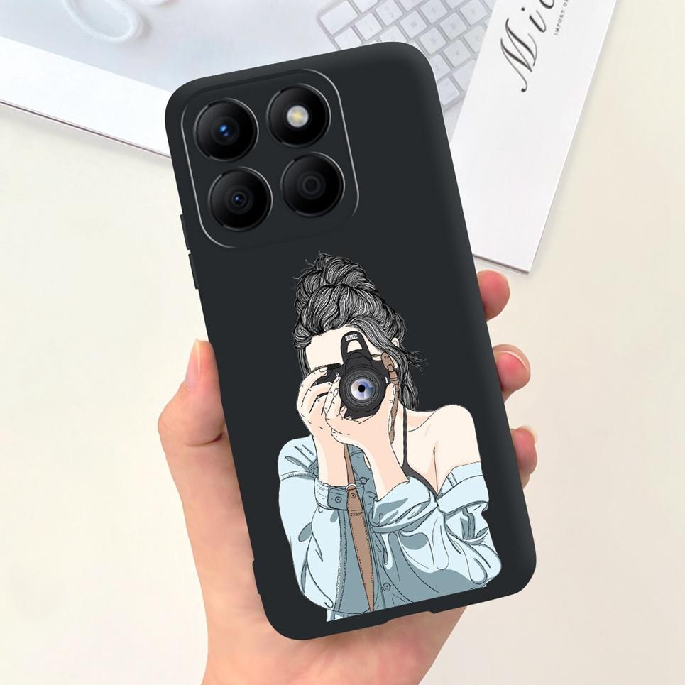 Women Fashion Girly Phone Case For Huawei Honor X9b Honor X8b Coque Funda Flower Pattern Soft Silicone Funda HonorX9b 5G Coques