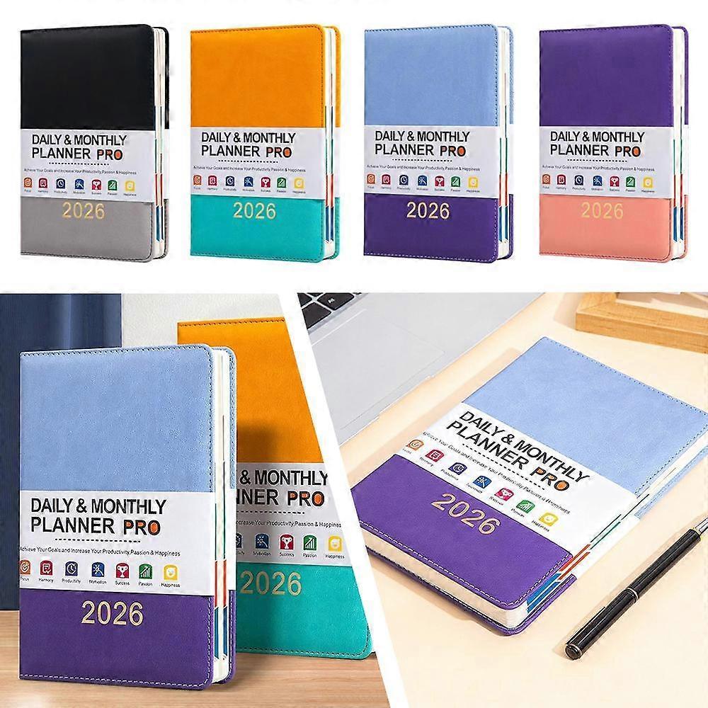 2026 English Schedule, Bound A5 Planner For Office Home School Supplies