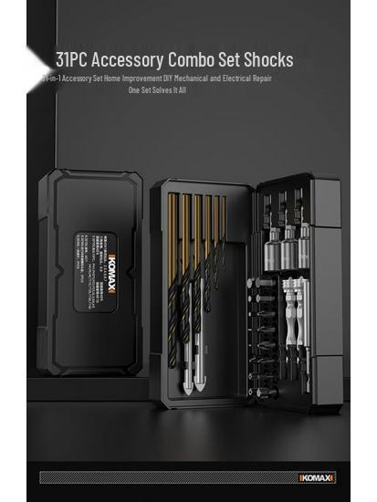 High-Impact Magnetic Drill & Screwdriver Bit Set