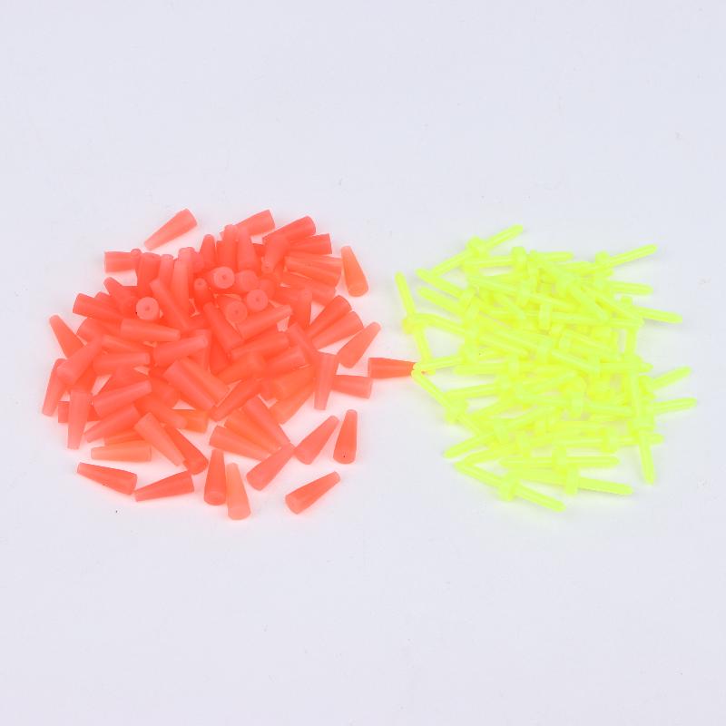 100Pcs/Lot Rock Sea Fishing Anti Wind Bar Cara Rod Bobber Float Stoppers Fishing Tackle Fishing Float Stoppers Tool Accessories