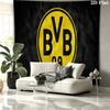 Arazzo da parete Borussia Dortmund, coperta in tessuto stampato estetica, adatta per camera da letto, soggiorno e decorazione domestica.